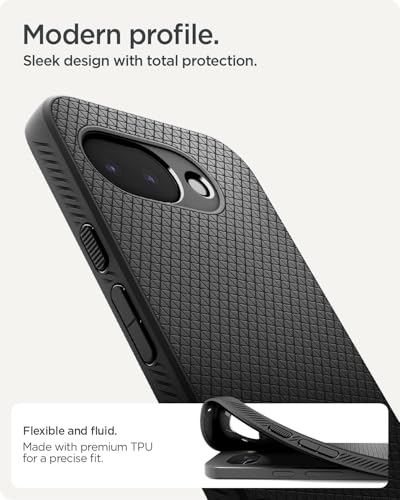 Image of Spigen for Google Pixel 10a (2026) Case, Liquid Air, Military-Grade Protection Cover (No Magnet Ring) (TPU) - Matte Black