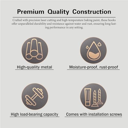 Showmthem METAL-A-02 Key Holder For Wall, Metal Key Organizer Wall Decorative With 7 Hooks thumb #4