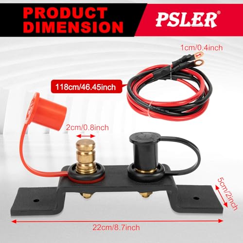 PSLER Batteria Jump Post Ponticelli Ricaricabili Kit Telecomando per UTV ATV Auto Camion Marine RV Rimorchio Tosaerba Diesel Terminale della batteria con coperchio