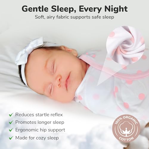 Image of Mama Cheetah Baby Swaddle Blanket, Adjustable Newborn Swaddle Wrap for Infant (0-3 Month), 3 Pack Soft Organic Cotton