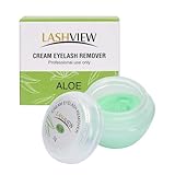 LASHVIEW Eyelash Extension Remover Cream, Light Aloe Flavor Eyelash Adhesive Remover, Professional Eyelash Extensions Remover for Salon,5g - Image 1