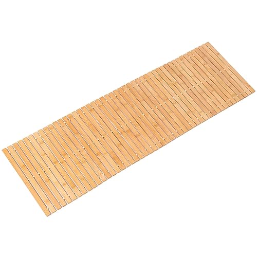 Bamboo Bath Mat Bathroom Runner Long Large Rugs Floor Wood Shower Bathtub Waterproof Non Slip...
