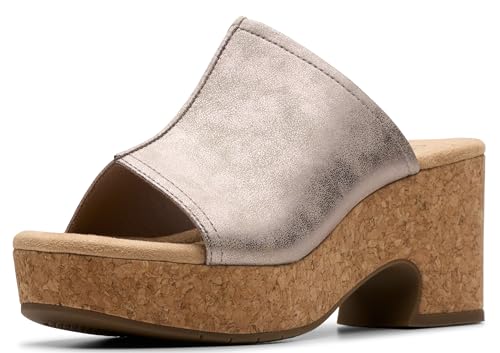Image of Clarks Women's Nerisa Vine Cork Heeled Sandal