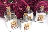 OOKI-12 PC 3.5 Decorative HOLY Water Bottle Favors RECUERDOS Baptism BAUTIZO Christening Glass with...
