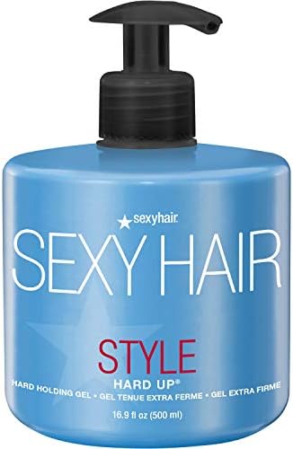 SexyHair Style Hard Up Hard Holding Gel, 16.9 Oz | Extreme Hold | Non-Flaking Formula | All Hair Types