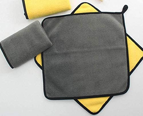 Image of Microfiber Cleaning Cloth Ultra Absorbent Towels Weave Grime & Liquid for Streak-Free Mirror Shine Car Washing Cloth Microfiber Cleaning Cloths Microfiber Towels for Cars (30*30 cm, Set of 3)