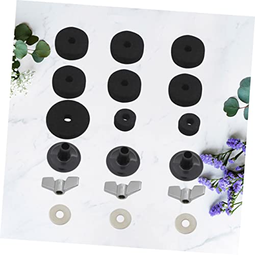 ibasenice 36 piezas Accesorios para Batería Incluye Almohadillas para Platillos, Arandelas, Mangas, Bases y Partes de Percusión para Soportes de Platillos Ligero y Práctico miniatura 6