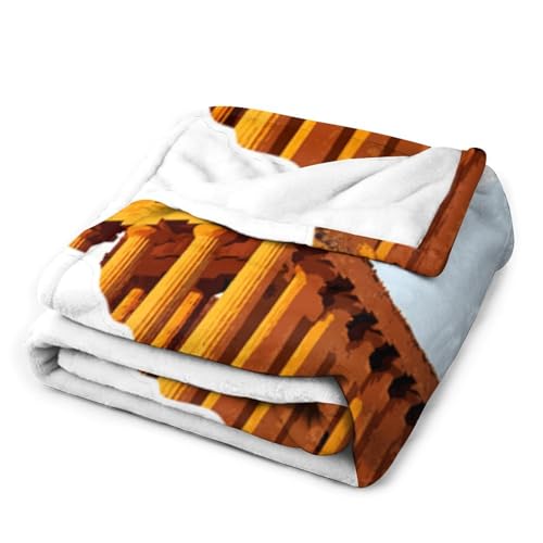 Couverture polaire Sicile flanelle idée cadeau déco voyage Italie