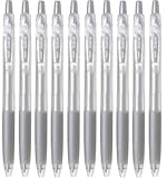 Pilot Juice 0.5mm Metallic Color Gel Ink Ballpoint Pen, Silver Ink, Value Set of 10