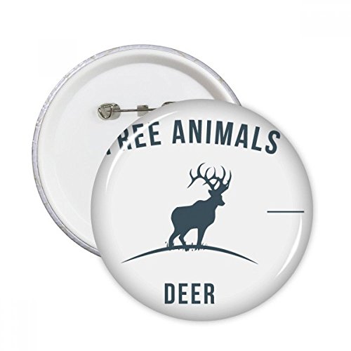 Badge bouton cerf bleu DIYthinker décoration vêtement customisation