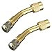 Price comparison product image SODIAL(R) 2 pcs 135 Degree Angle Air Tyre Valve Extension Adaptor Long Shank for Motorcycle Cars