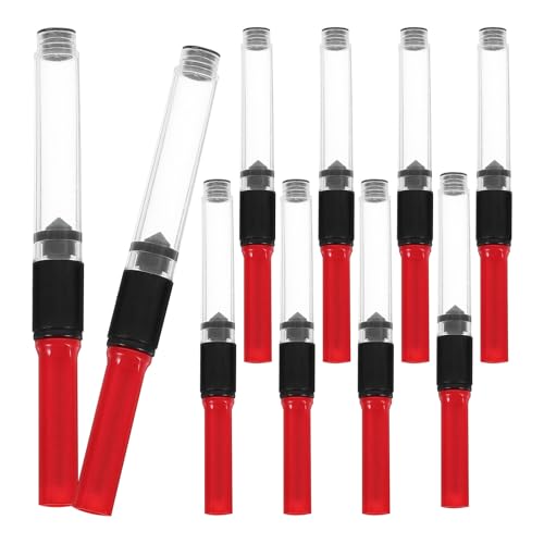 Alipis 10 Unidades Absorbedor de Tinta para Pluma Estilográfica 3.4mm, Accesorios Compatibles Convertidor de Tinta, Recarga Roja para Bolígrafos, Suministros de Oficina Funcionales