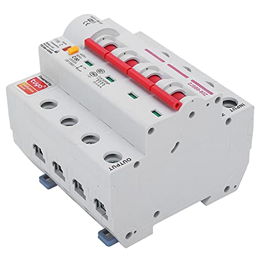 Disyuntor Inteligente Wifi 4P 80A - APP Control Remoto, Carcasa Ignífuga PA66, AC220V