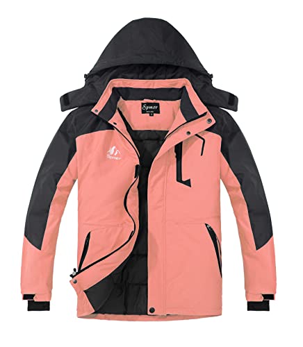 Image of Women's Waterproof Ski Jacket Hooded Snowboard Coat Warm Winter Snow Jackets