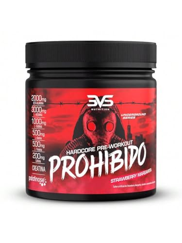 3VS Nutrition Pré Treino Prohibido 360g Sabor Morango
