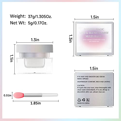 Erinde Moisturizing Color Changing Blush, Lightweight Cream Liquid Blush, Rouge Blusher Gel For Cheeks And Lips, Waterproof Natural Color Blush & Lip Gloss Makeup, Blendable Formula, Cruelty-Free #TOP5