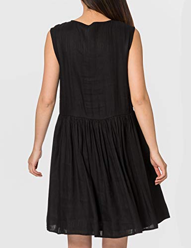 Superdry Textured Day Dress Vestito Donna, Nero