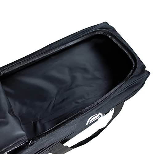 Elite Basic Double Roller 2 Ball Bowling Bag_3" Wheels_Holds Bowling Shoes Up To Size 15 (Royal) #TOP4