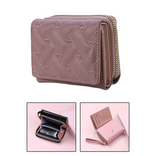 Qianly Small Card Holder for Women Ladies for Shopping Commuting Dating Travel, Violet4