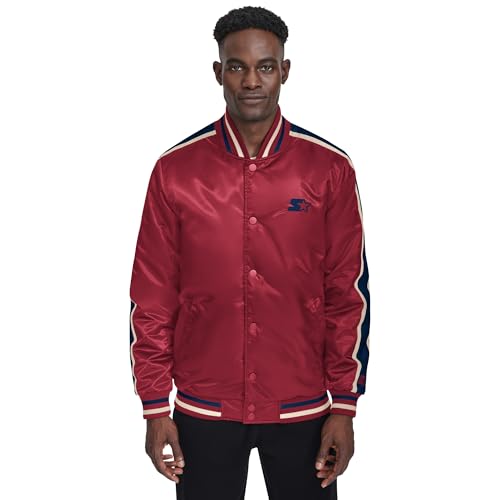 Starter Men's Satin Varsity Midweight with Quilted Lining Long