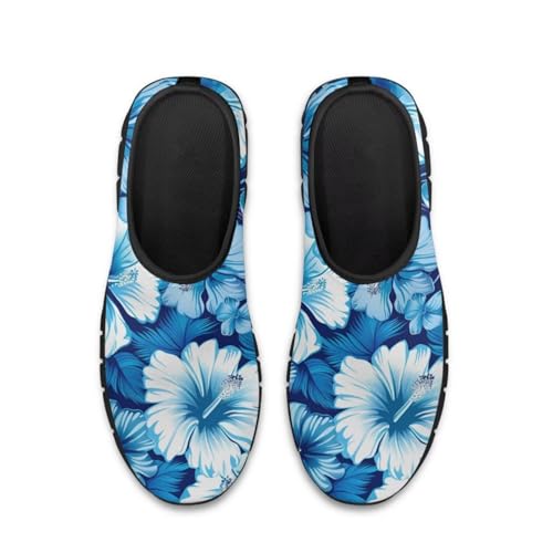 Flower Print Slip on Shoes for Women No Laces Casual Loafers Breathable Running Shoes Walking Sneakers