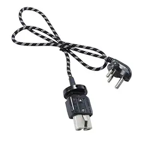 Hotlife Electric Tandoor Wire (Special Rubber Wire with Heavy CONNECTORE) - Black Wire Length 1.25 Mtr.