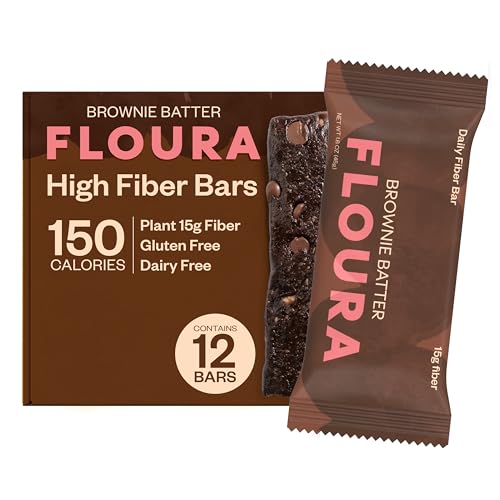 Floura Brownie Batter Chocolate & Fruit Fiber Bars 12 Pack