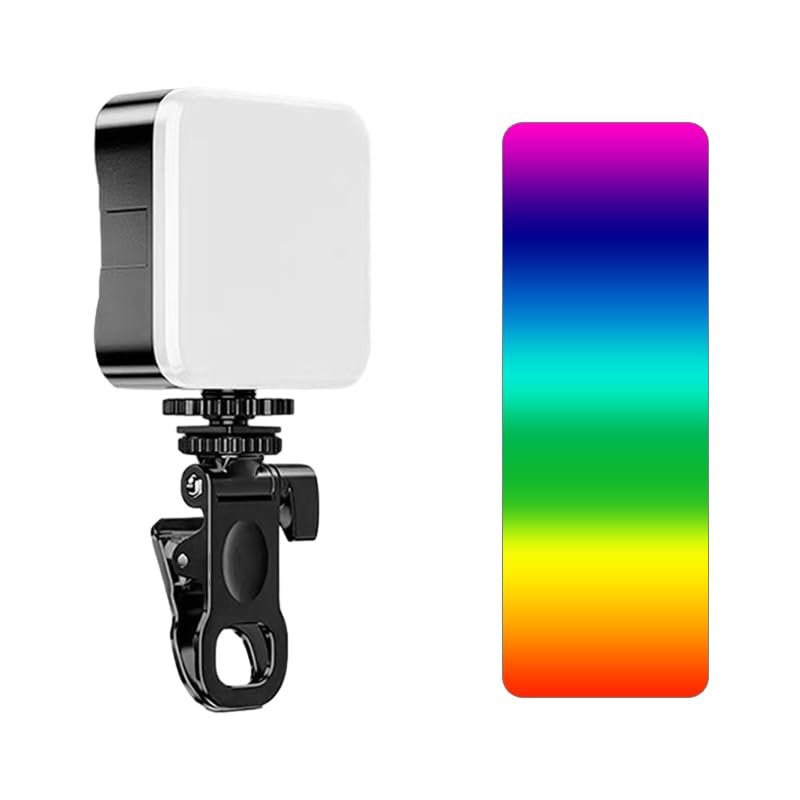 RGB Mini LED Video Işığı – Clip-On Telefon, Laptop ve Kamera Işık