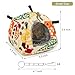 Wontee Bird Plush Hammock Parrot Hanging Snuggle Cave Happy Hut Tent for Parakeet Cockatiel Conure Lovebird Budgie Hamster Gerbil Rat Chinchilla Squirrel Cage (S, Beige Pattern)