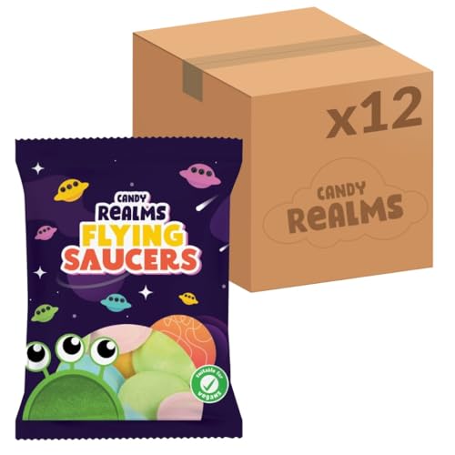 Candy Realms Flying Saucers 36 g (Pack of 12)