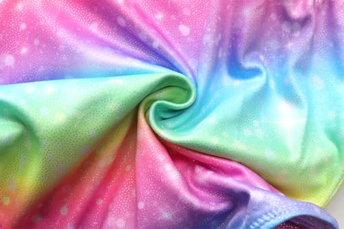 Image of iLover Girls Sparkle One Piece Swimsuits Crossback Swimwear Beach Bathing Suit with Adjustable Strap 4-10 Years