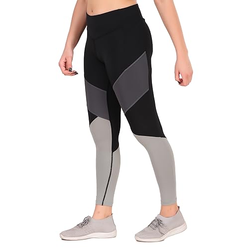 Image of ReDesign Apparels Nylon Gym Wear Leggings Workout Pants Stretchable Tights for Women