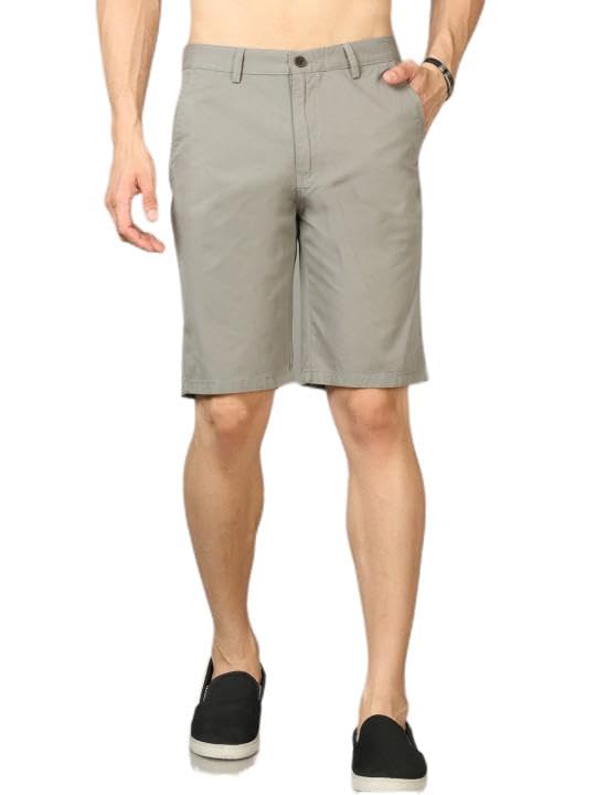 Men Grey Color Solid Shorts-SHDN510-image-16