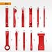GOOACC 11PCS Auto Trim Removal Tool Kit No-Scratch Tool Kit for Car Audio Dash Window Molding Fastener Remover Tool Kit-Red