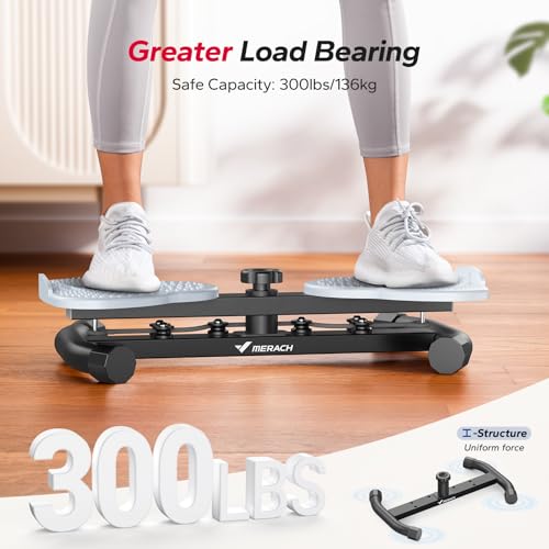 Image of MERACH Waist Twister Machine Exercise, Ab Twist Board with 300 lbs Weight Capacity, Abs Workout for Slim Waist and Core Ab Exercise, Noiseless Home Gym Equipment for Women Men