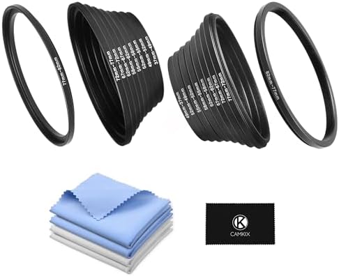 18-Piece Filter Ring Adapter Set