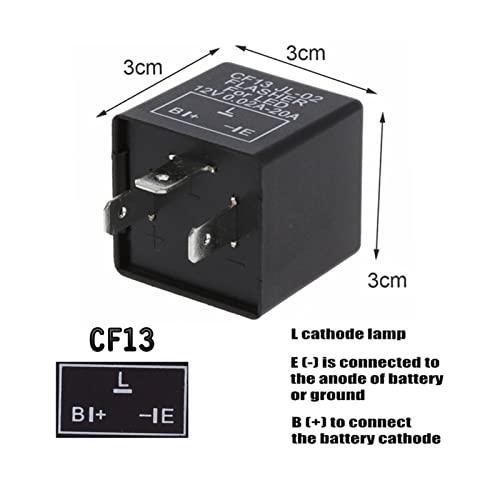 Relé intermitente LED CF14 JL-02 de 3 pines para modificación de luces direccionales 7