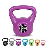 Kayman Juego de pesas rusas de 4, 6, 8, 12, 16 y 20 kg, mango ergonómico y parte inferior plana para estabilidad, gimnasio en casa para entrenamiento de fuerza, ejercicios cardiovasculares y fitness