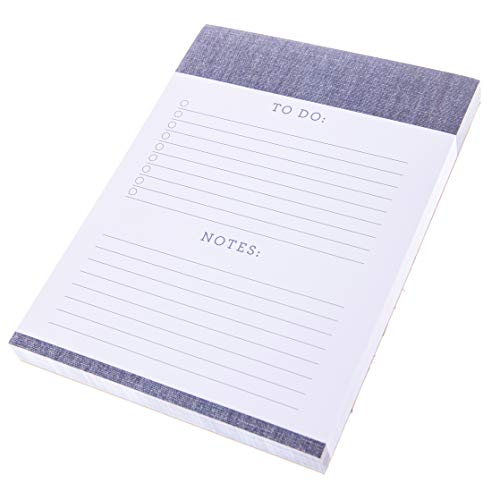 Image of Graphique Large Notepad, Chambray - Notepad with 150 Tear-Off Sheets, 6 inch x 8 inch - Perfect for Lists, Notes, and More (LNP162)