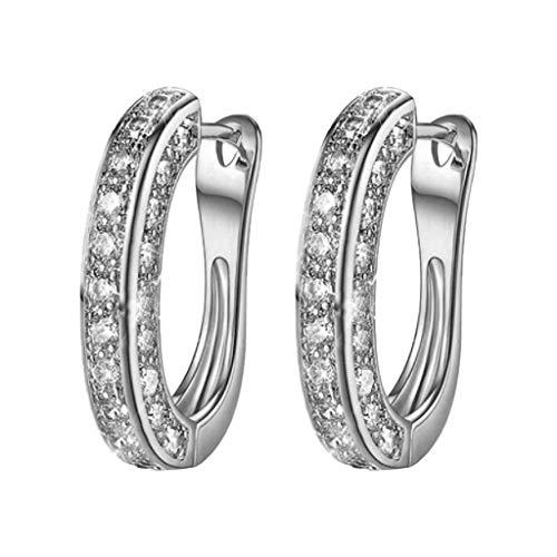 Diamond Hoop Earrings for Women, New Fashion Luxury Round Diamond Earrings, Shinning Luxury Round Diamond Earrings, Women Silver Gold Rosegold Glitter, Personality Bright Rhinestone Earrings 2 Diamond Hoop Earrings for Women, New Fashion Luxury Round Diamond Earrings, Shinning Luxury Round Diamond Earrings, Women Silver Gold Rosegold Glitter, Personality Bright Rhinestone Earrings