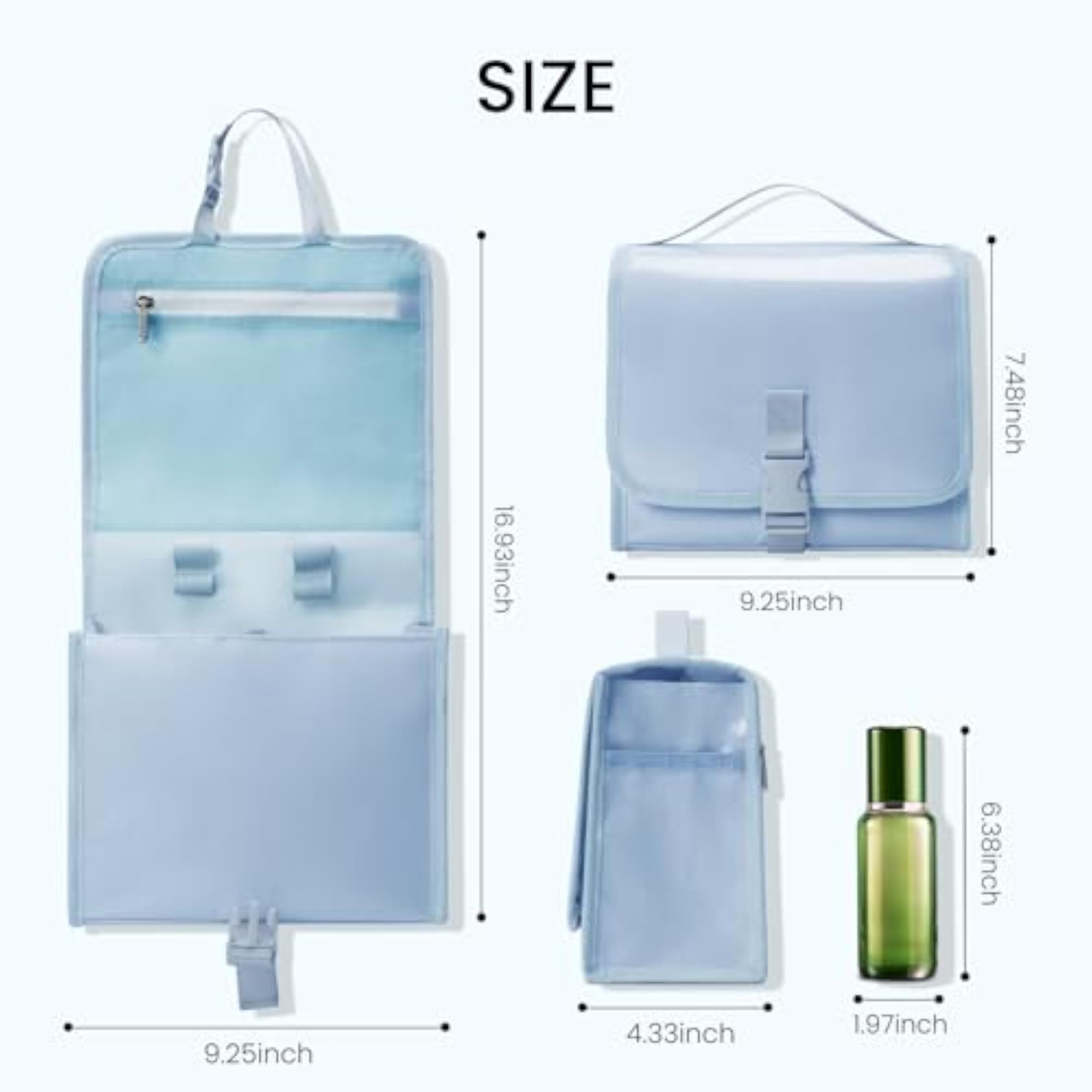 Women's Portable Water-Resistant Makeup Cosmetic Bag