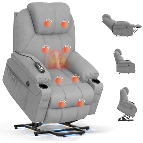 BareTay Power Recliner Chair with Massage Cover