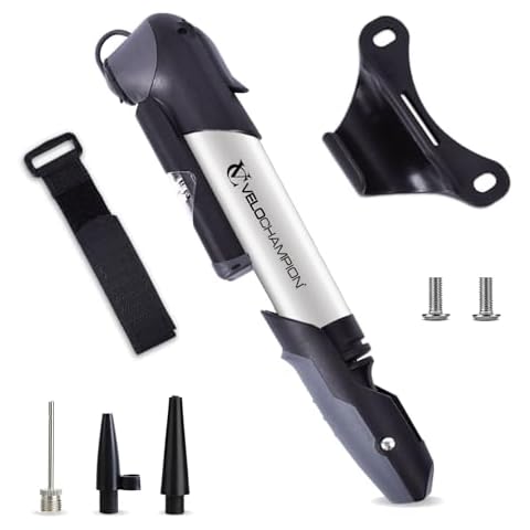VeloChampion Mini Bicycle Pump with Gauge Cover
