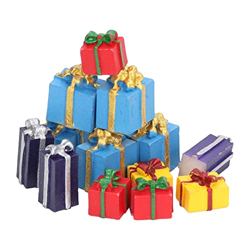 SPYMINNPOO Puppenhaus-Geschenke, 25 StüCk Puppenhaus-Weihnachtsgeschenkboxen aus Harz, 5 Farben, PäDagogische Mini… – Bild 4