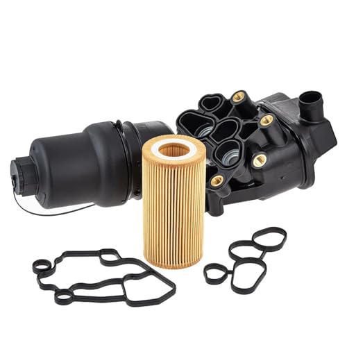 Carcasa del filtro de aceite motor con códigos 06F115397E y 06F115397H