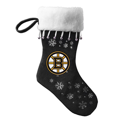 NHL Boston Bruins Full Embroidered Snowflake Stocking