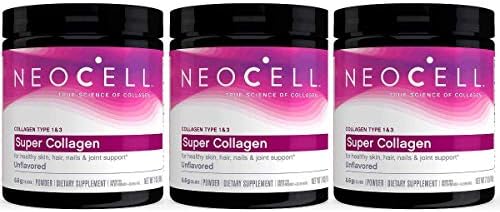 Neocell Super Powder Collagen, Type 1 and 3, 7 Ounce (Pack of 3)