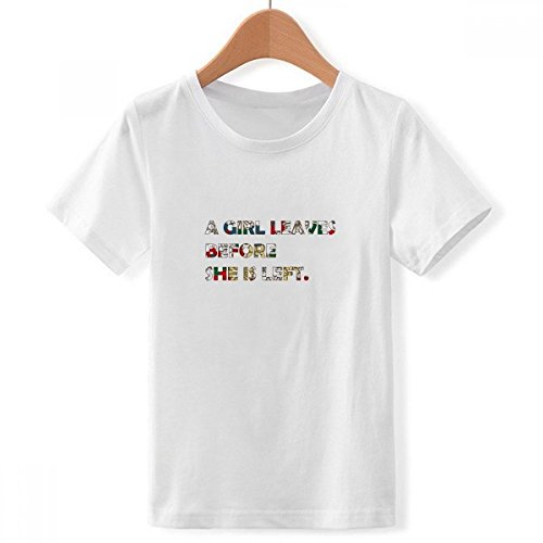 T-Shirt Blanc Garcon Imprimé Citation Multicolore avec Col Ras du Cou