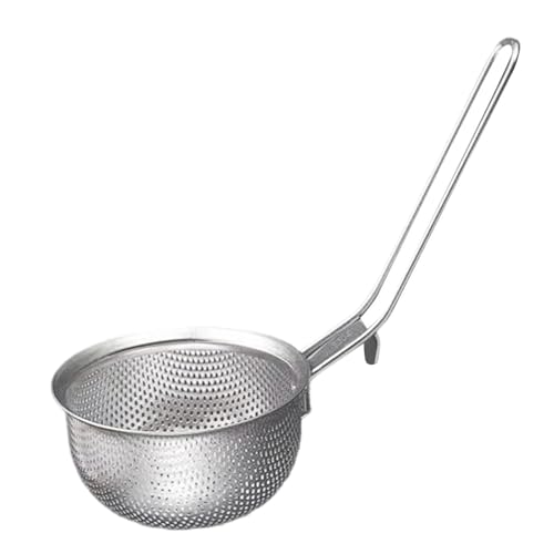 Coladores De Malla Fina: Espumadera De Mano De Acero Inoxidable, Tamiz De Malla Fina | Para Cocinar Cocina Caldo Freidora Salsa Freír Comida Jarra Tazón Espuma Hacer Mantequilla, Desayuno Y Cena 22*10