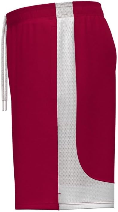 Under Armour Mens Tech Vent 9 Inch Shorts - Breathable and Super-Light Performance Knit Fabric SMT Red-wht